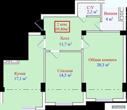 2-комнатная
