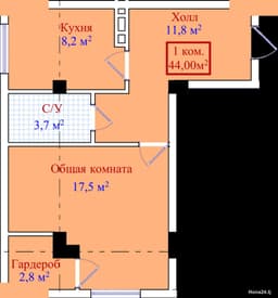 1-комнатная