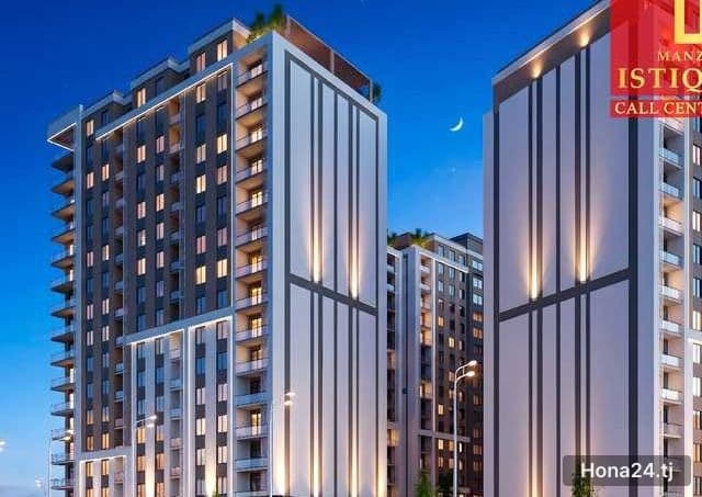 2-комн. квартира, 5 мкр сари, рӯ ба рӯи боғ, 58 м²