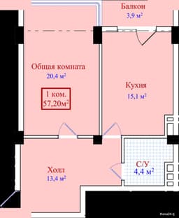1-комнатная
