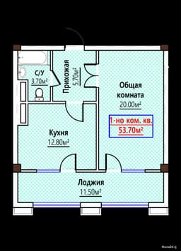 1-комнатная