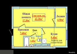 1-комнатная