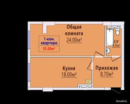 1-комнатная
