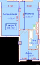 1-комнатная